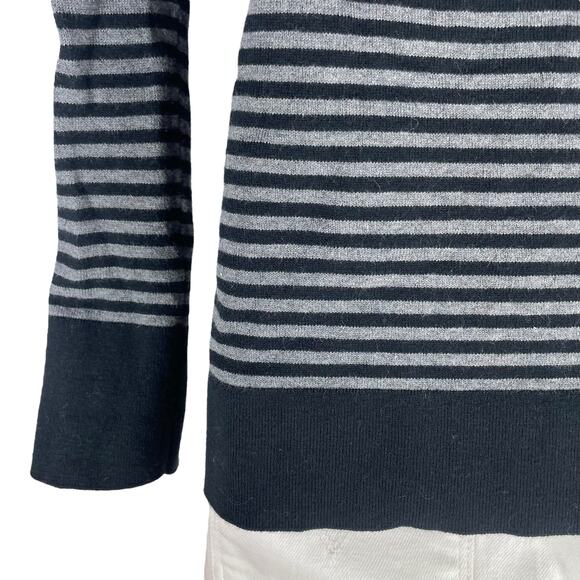 Acrobat Cashmere Blend Sweater Cold Shoulder Striped Size XS - Picture 7 of 8